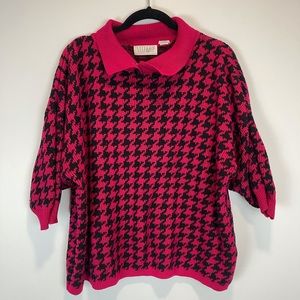 Vintage Stefano Houndstooth 80's 90's Sweater
